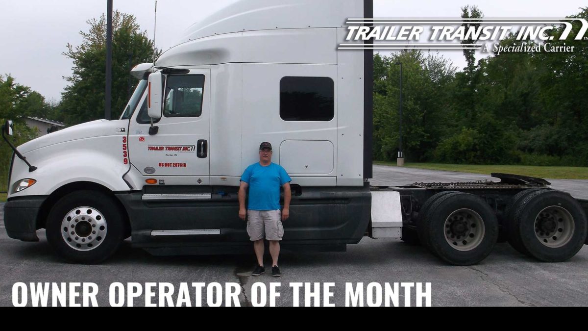 Trailer Transit Inc. Owner Operator of the month for December 2019