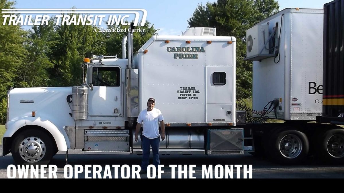 Trailer Transit Inc. Owner Operator of the month for February 2020