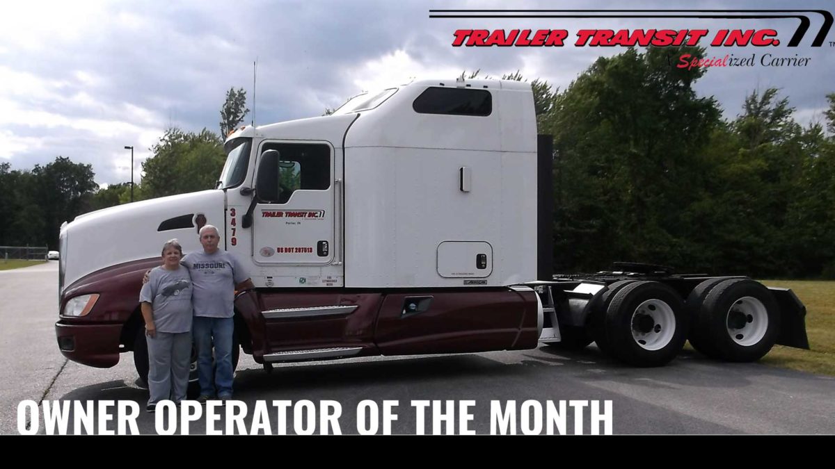 Trailer Transit Inc. Owner Operator of the month for April 2020