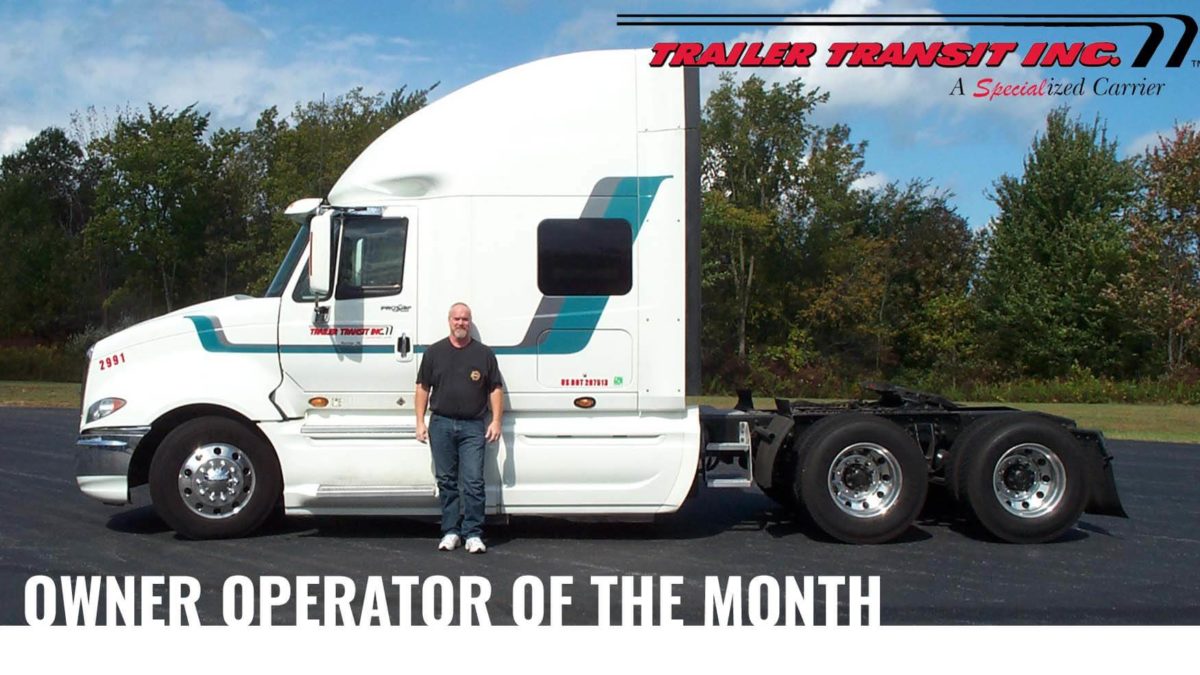 Trailer Transit Inc. June Owner Operator of the Month