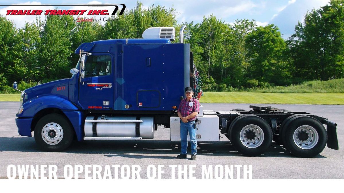 Trailer Transit Inc. August 2019 Owner Operator of the Month