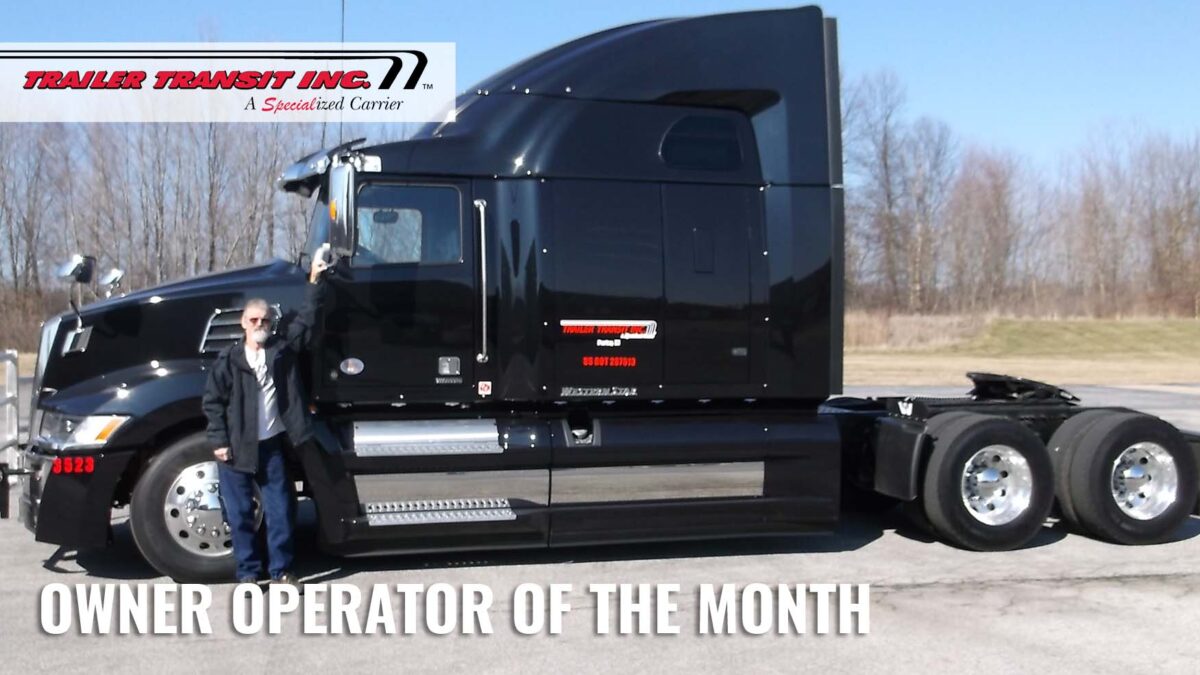 Trailer Transit Inc. Owner Operator of the Month for October 2020