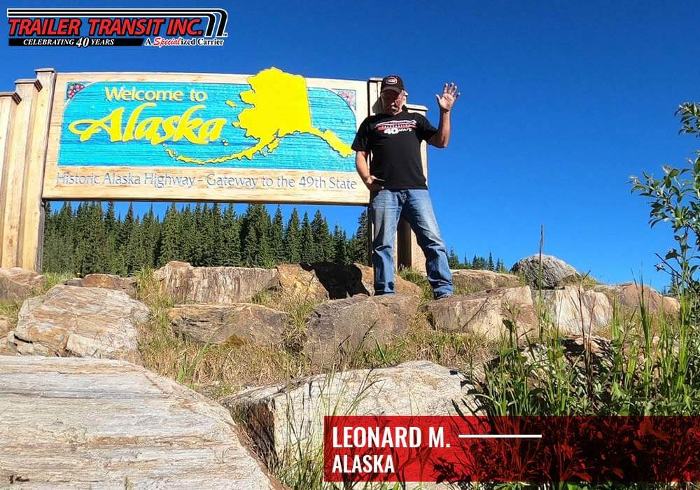 Leonard M. in Alaska - Trailer Transit, Inc. Owner Operator